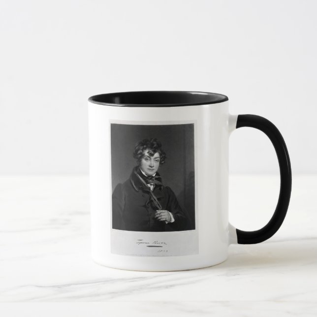 Tyrone-Power, graviert durch James-Sande, c.1833 Tasse (Rechts)