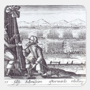 Tyrones falsche Unterordnung zum Lord Abgeordnetes Quadratischer Aufkleber