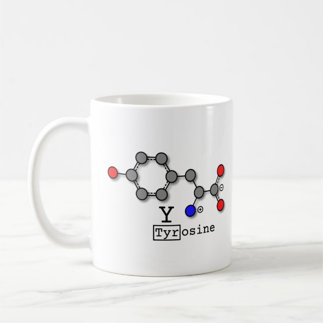 Tyrosin-Aminosäure-Tasse Kaffeetasse (Links)