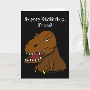 Tyrranosaurus Rex Kindergeburtstag Individuelle Na Karte