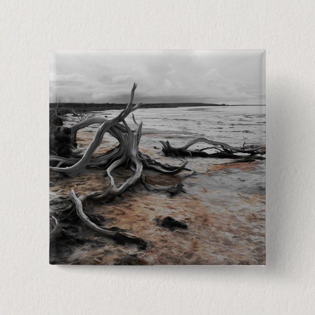 Tyrreller Naturschutzgebiete Button (Vorderseite)