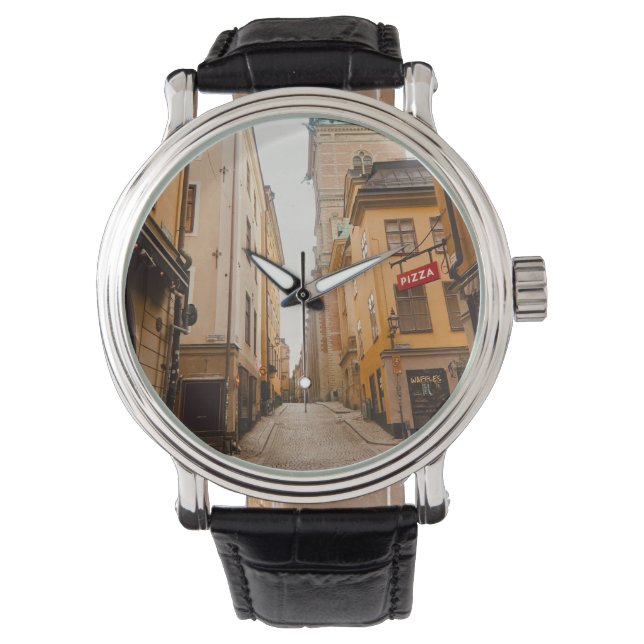 Tyska Brinken, Gamla Stan, Altstadt, Stockholm Armbanduhr (Vorderseite)