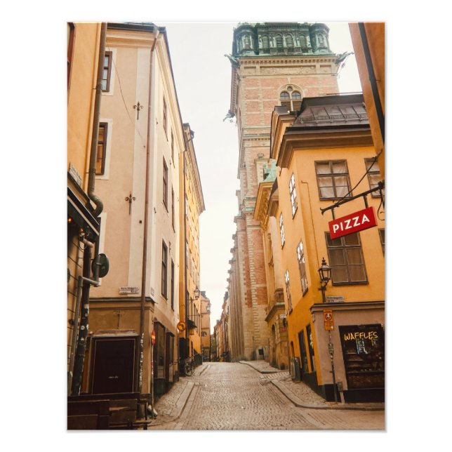 Tyska Brinken, Gamla Stan, Old Town, Stockholm Fotodruck (Vorne)