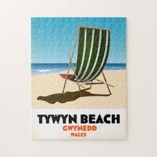 Tywyn Strand Gwynedd Wales Strand Poster Puzzle
