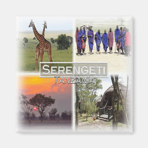 TZ0020 Afrika, Tansania, Serengeti N.P. Kühlschran Magnet