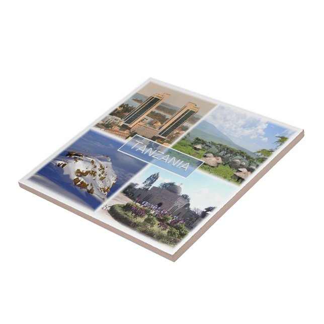 TZ016 TANZANIA, Mosaik, Afrika, Fliese (Seite)