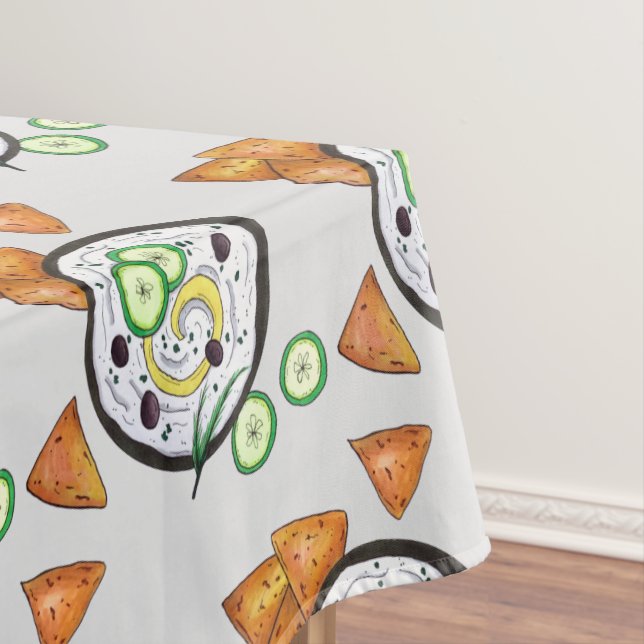 Tzatziki Griechisch Meze Dip Mittelmeer Food Griec Tischdecke (Beispiel)