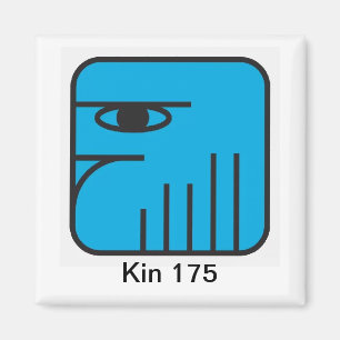 Tzolkin Aguia Azul Kin 175 Magnet