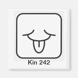 Tzolkin Vento Branco Kin Magnet