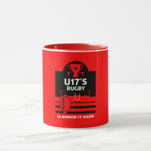 U17 Junior Rugby Spieler Tasse
