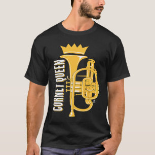 u201CCORNET QUEENu201D cornet Girl weibliche Korne T-Shirt