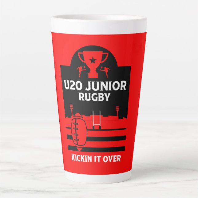 U20 Junior Rugby Spieler Milchtasse (Vorderseite)