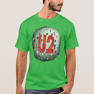 U2 Disco Ball Red T-Shirt