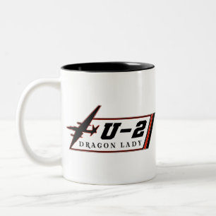 U2 Dragon Lady Spion Flugzeug Zweifarbige Tasse