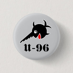 U96 Schwertfisch Knopf Button