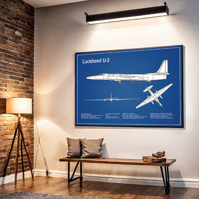 U-2 Dragon Lady - Airplane Blueprint Plans ABD Poster (Von Creator hochgeladen)