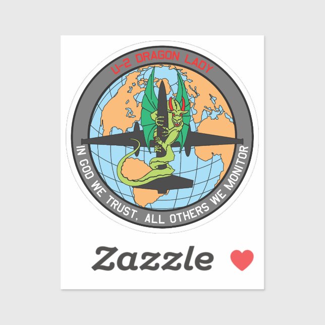 U-2 Dragon Lady Insignia Aufkleber (Blatt)