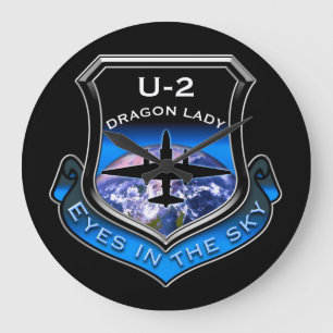 U-2-Spionage-Flugzeug Große Wanduhr