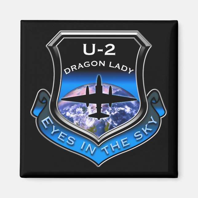 U-2-Spionage-Flugzeug Magnet (Vorne)