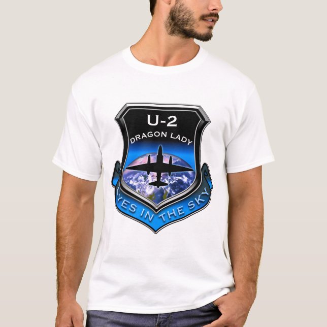 U-2-Spionage-Flugzeug T-Shirt (Vorderseite)