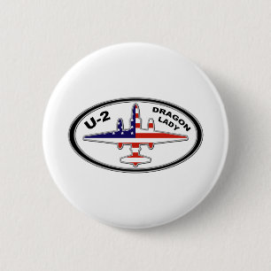 U-2 Spy-Flugzeug Button