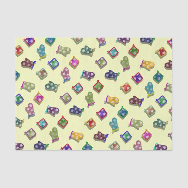 U-Auswahl-Farbpotholder-Ofen-Mitte mit Seidenpapier (Vorderseite)