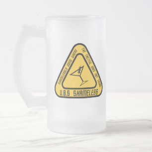 U.B.S schamlose mattierte Bier-Tasse Mattglas Bierglas