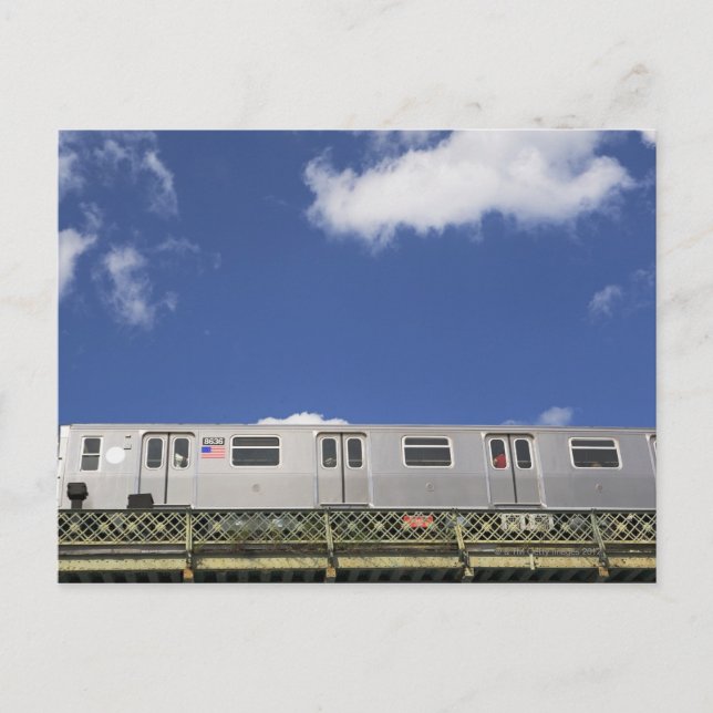 U-Bahn-Autos Postkarte (Vorderseite)