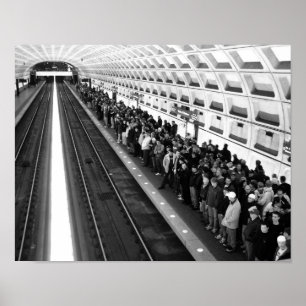 U-Bahn B&W 11x14 Poster