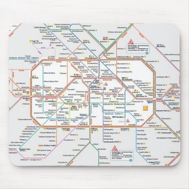 U-Bahn Berlin Mousepad (Vorne)