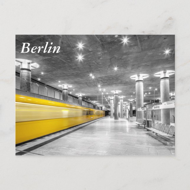 U-Bahn Berlin Postkarte (Vorderseite)