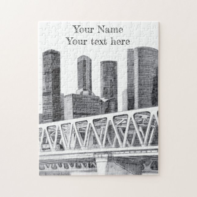 U-Bahn-Brücke Puzzle (Vertikal)