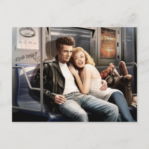 U-Bahn-Fahrer Postkarte