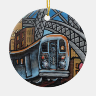 U-Bahn-Graffiti-Kunst Keramik Ornament