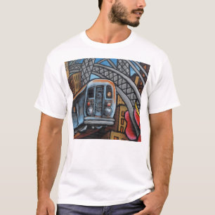 U-Bahn-Graffiti-Kunst T-Shirt