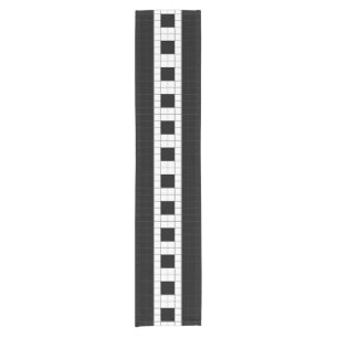 U-Bahn-Karierte Geometrien RL90 Kurzer Tischläufer