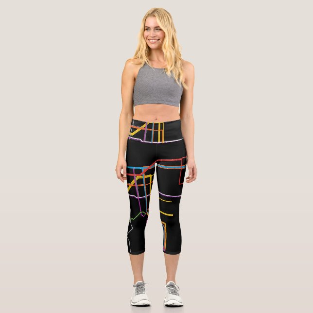 U-Bahn-Karte Capri Leggings (Vorderseite)