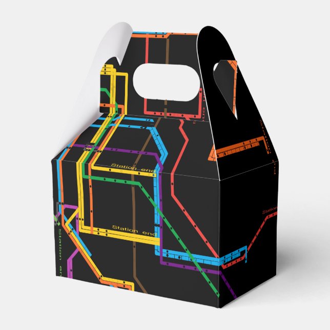 U-Bahn-Karte Geschenkschachtel (Vorderseite)