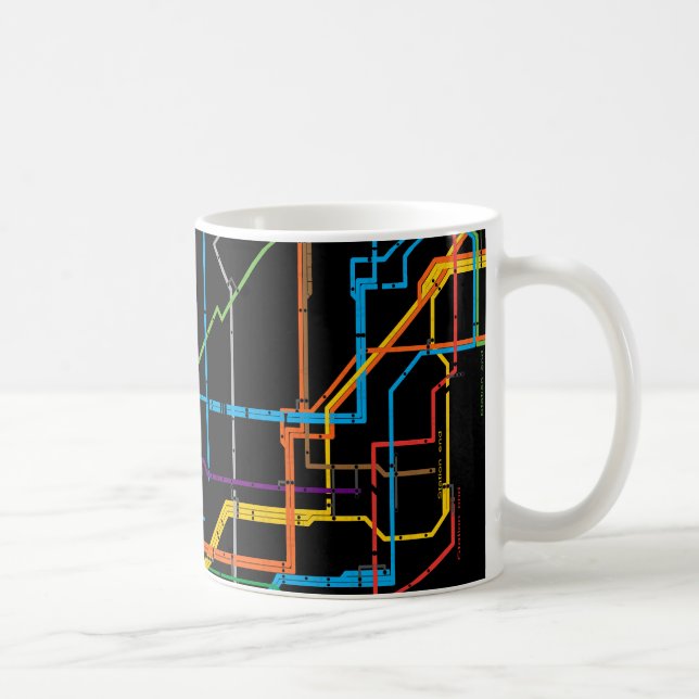 U-Bahn-Karte Kaffeetasse (Rechts)