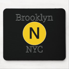 U-Bahn N in Brooklyn Mousepad