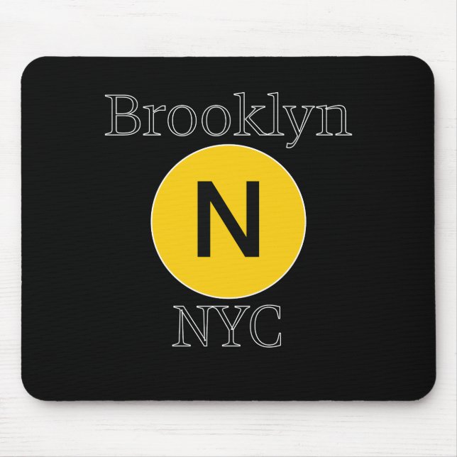 U-Bahn N in Brooklyn Mousepad (Vorne)