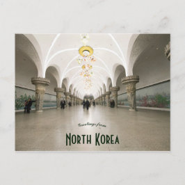 U-Bahn Pjöngjang Nordkorea Postkarte