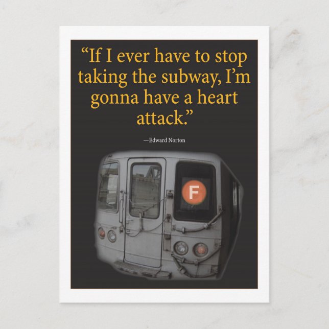 U-Bahn Postkarte (Vorderseite)