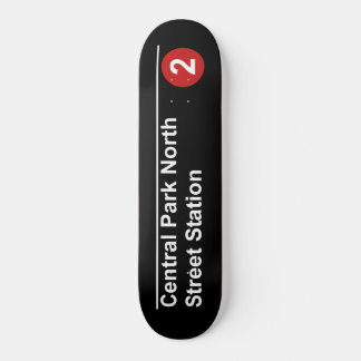 U-Bahn-Schild Central Park North Skateboard
