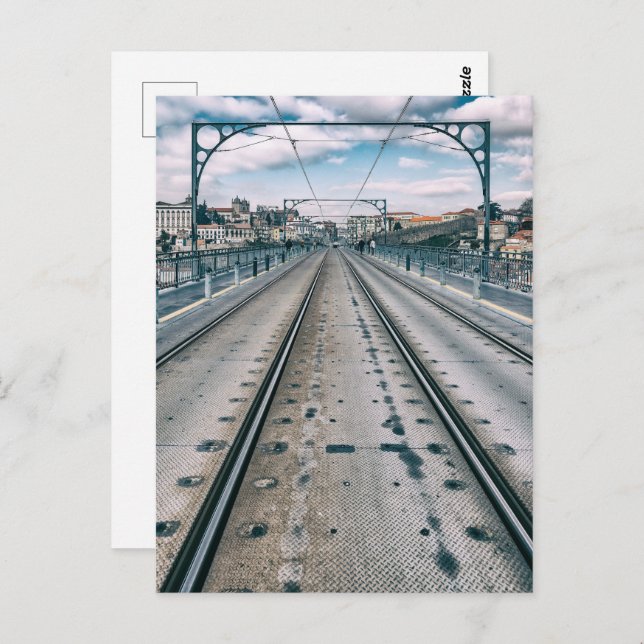 U-Bahn-Station Dom Luis I Brücke Oberdeck Postkarte (Vorne/Hinten)