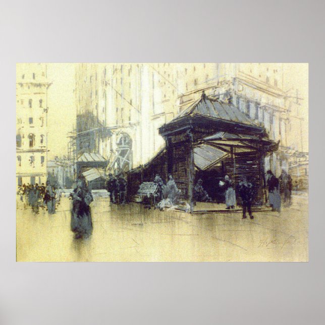 U-Bahn-Station New York 1912 Poster (Vorne)