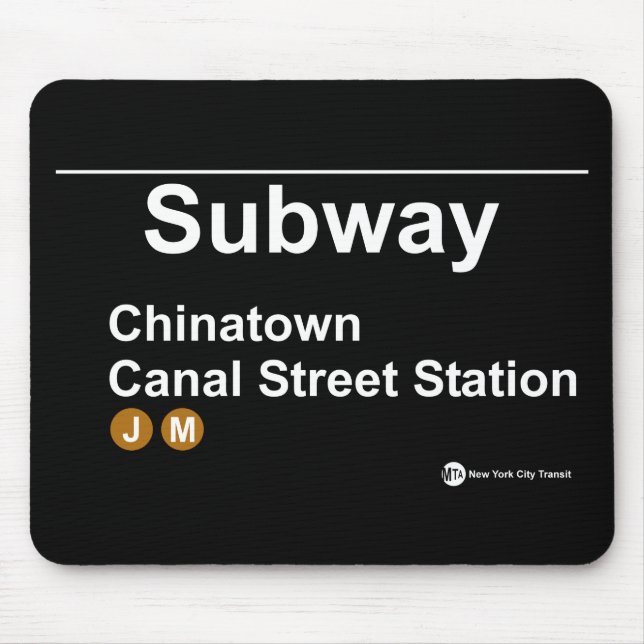 U-Bahn-Station New York Mousepad (Vorne)