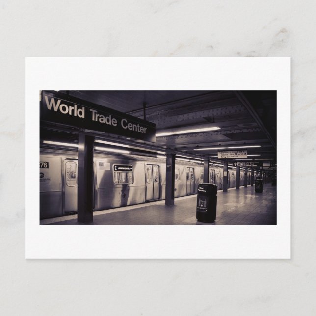 U-Bahn-Station World Trade Center - NYC Postkarte (Vorderseite)