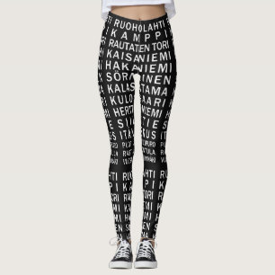 U-Bahn-Stationen in Helsinki - Leggings in Sonderf