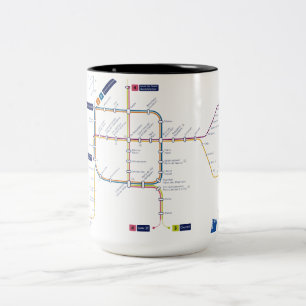 U-Bahn-Tasse Brusell Zweifarbige Tasse